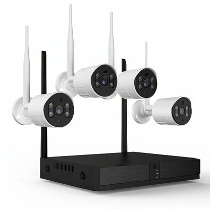 2023 Upgrade Security Camera System Wireless, 8CH 3MP NVR Home Security System