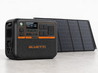 2400/3600-Watt Continuous Peak Output Power Station AC200PL Push Button Start Lifepo4 Battery Generator/200W Solar Panel