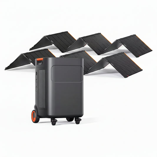 7200-Watt/14400-Watt Peak Solar Generator 5K plus Push Button Start W/ 2-Pieces 500X Solar Panels for Whole-Home Backup