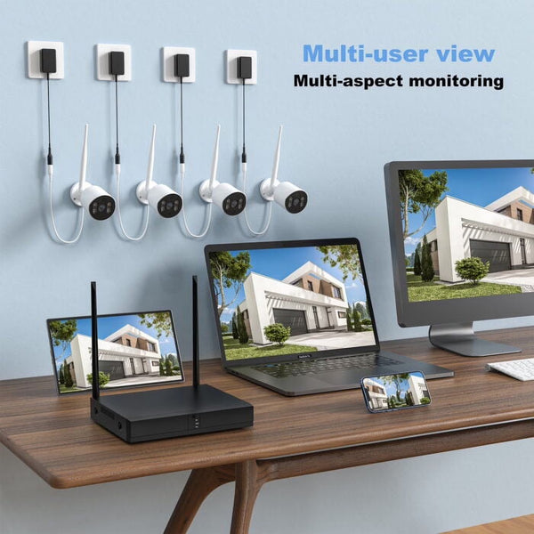 HOPVISION 8-Channel 3MP NVR Wireless Security Camera System