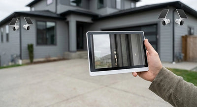 Customer photo of 4MP Solar Wireless Security Cameras with Touch Monitor, 2-Cam Kit