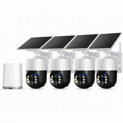 Soliom 4K Solar Wireless Security Camera System – 4-Cam Kit